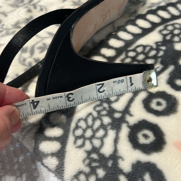 Ragazza Black Heels Leather Sole Womens 7.5 - Picture 9 of 9